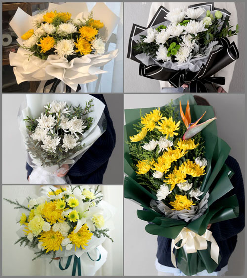 四川成都简阳市平息乡白事花束代送